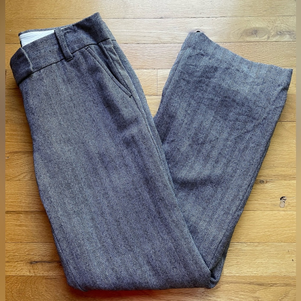 4 for $20 special 
J Crew Fully Lined Trousers in Black and White Pattern